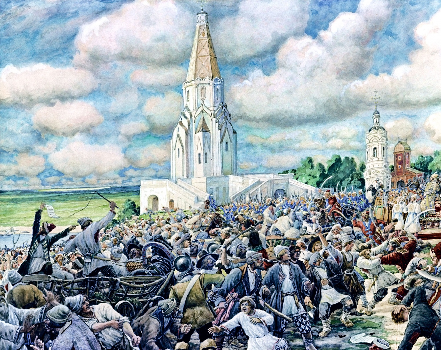 Год медного бунта. Медный бунт в Москве в 1662 году. Медный бунт в Москве Лисснер.
