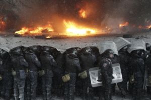 Киев: бои на Грушевского