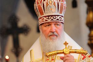 Патриарх Кирилл освятил камень в основании храма при Академии ФСБ 