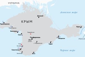 Крым: карта текущих событий