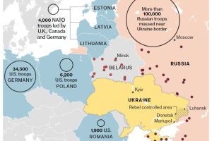 Bloomberg опубликовал карту российских сил вокруг Украины